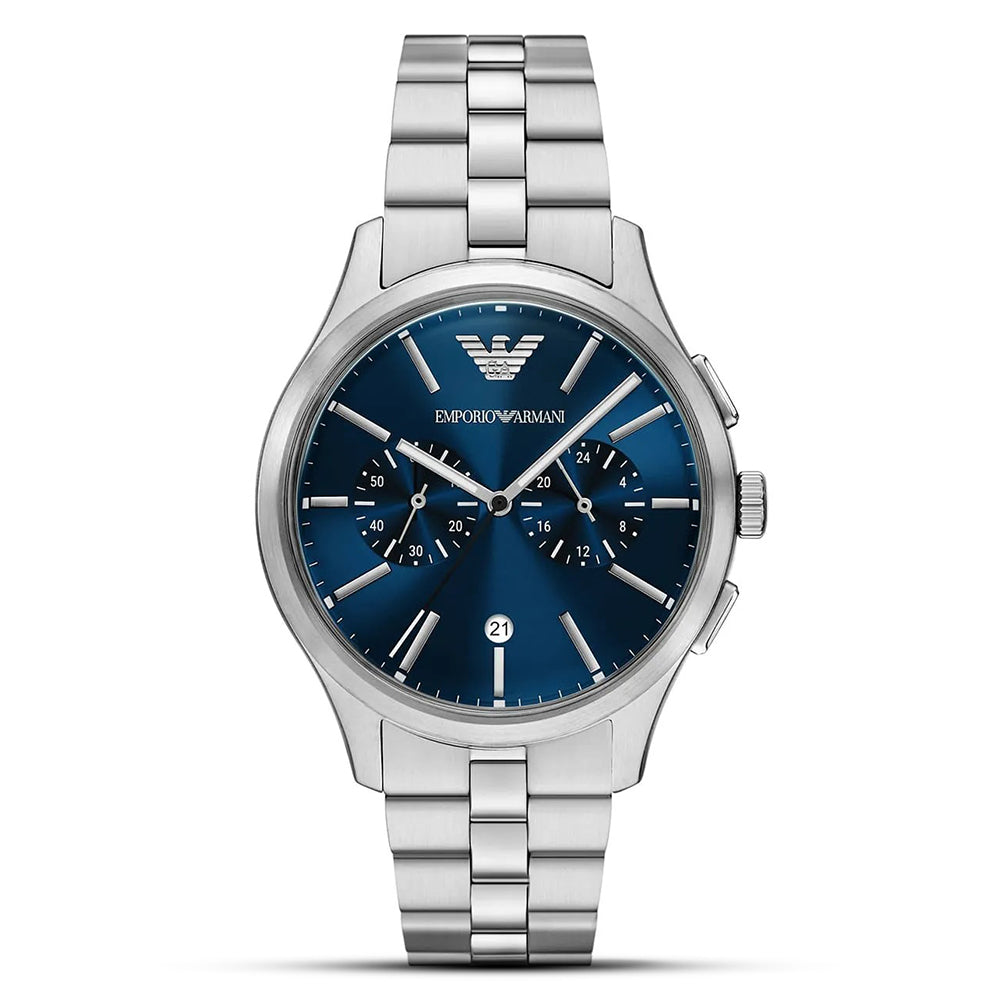 Emporio Armani Dario Chronograph Blue Dial Watch | AR11728