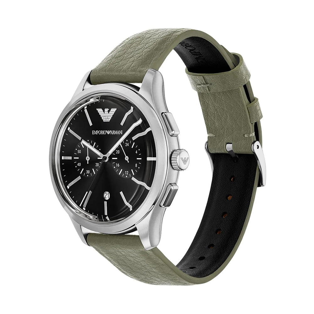 Emporio Armani Dario Chronograph Black Dial Watch | AR11693