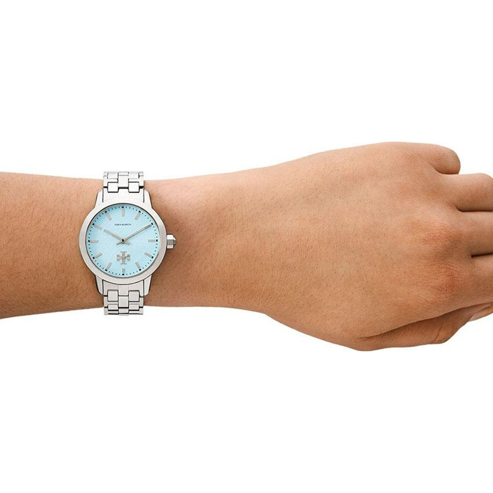 Tory Burch 'The Tory' Ice Blue Dial Ladies Watch TBW1057