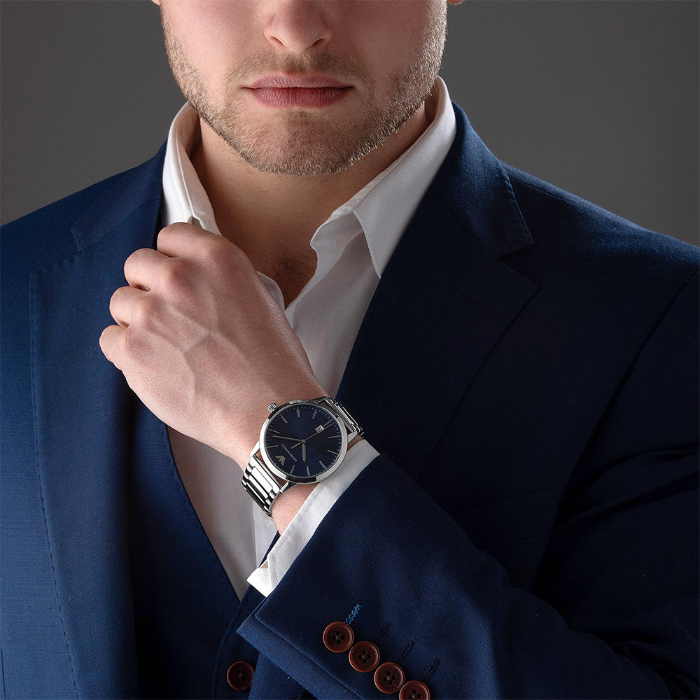 Emporio Armani Ruggero Quartz Blue Dial Men's Watch | AR11311