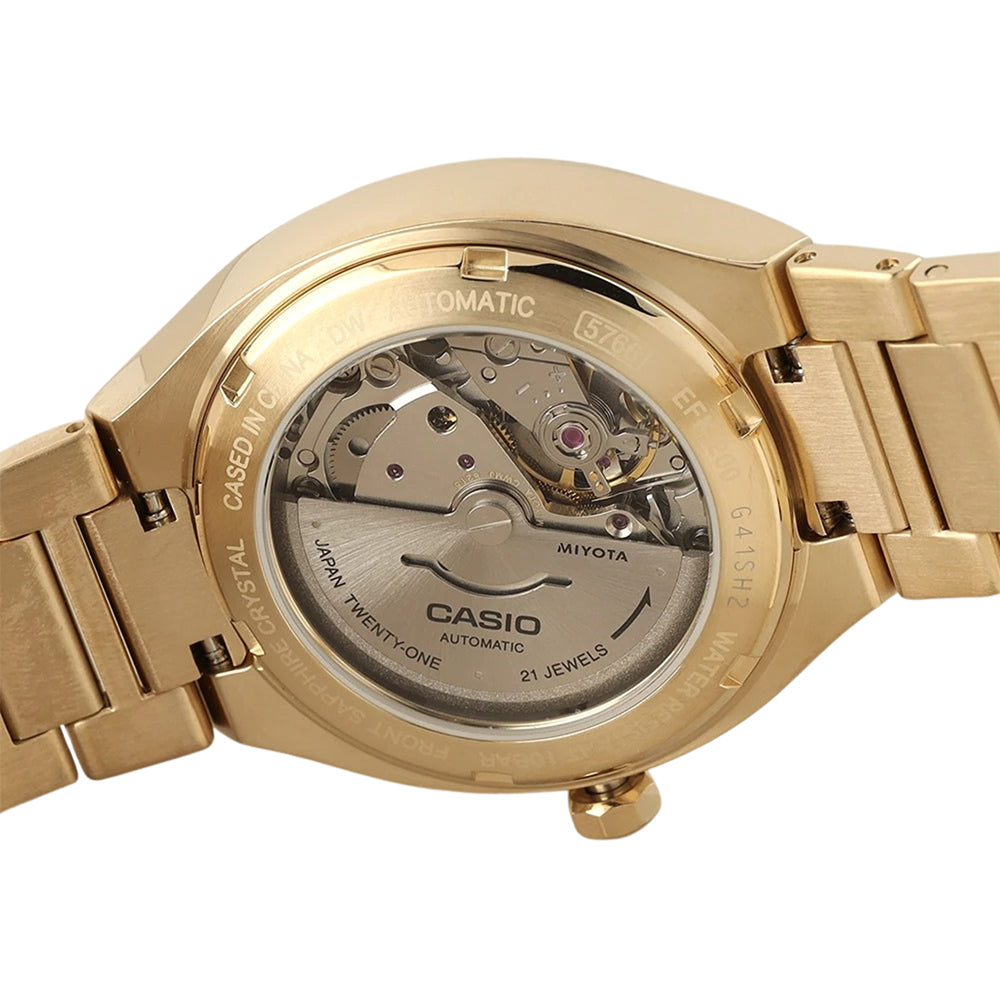 Casio Edifice Gold Tone Brown Dial Automatic Watch | EFK-200DG-5ADR