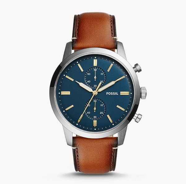 Fossil Townsman Chronograph Luggage Leather Men's Watch| FS5279