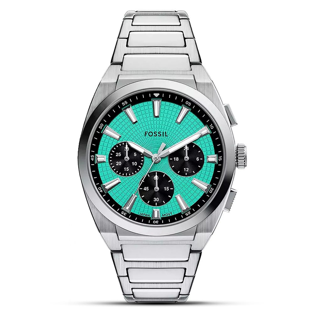 Fossil Everett Chronograph Teal Dial Men's Watch FS6117