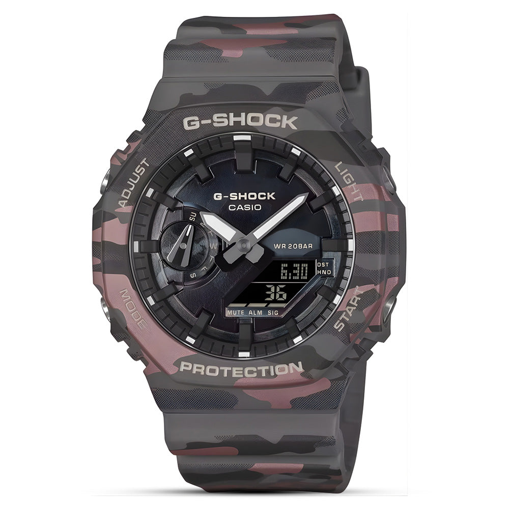 CASIO G-SHOCK CARBON CORE ANALOGUE-DIGITAL WATCH GA-2100CMD-8ADR