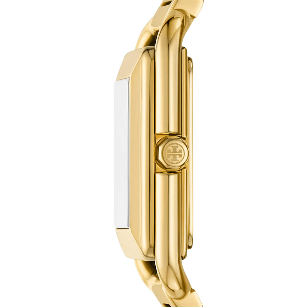 Tory Burch Kira Ivory Dial Gold Tone Ladies Watch TBW6020