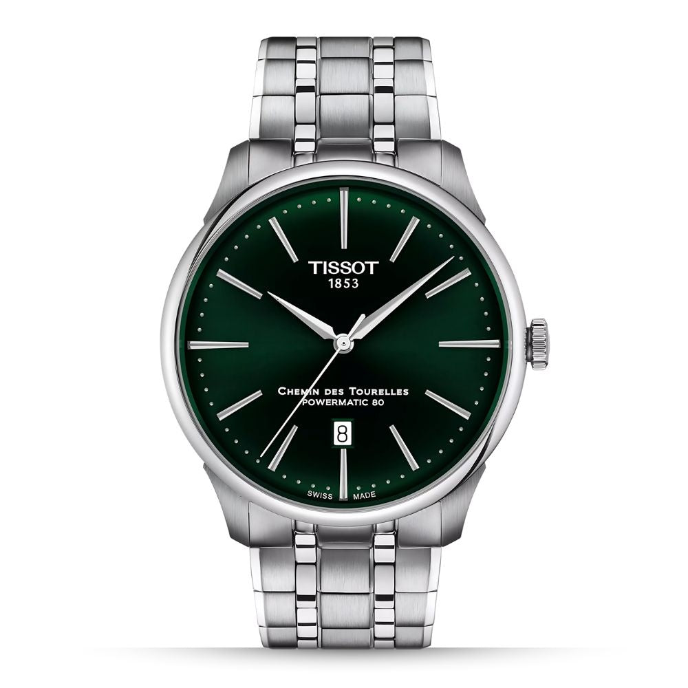 Tissot Chemin Tourelles 42mm Green Dial Watch| T139.407.11.091.00