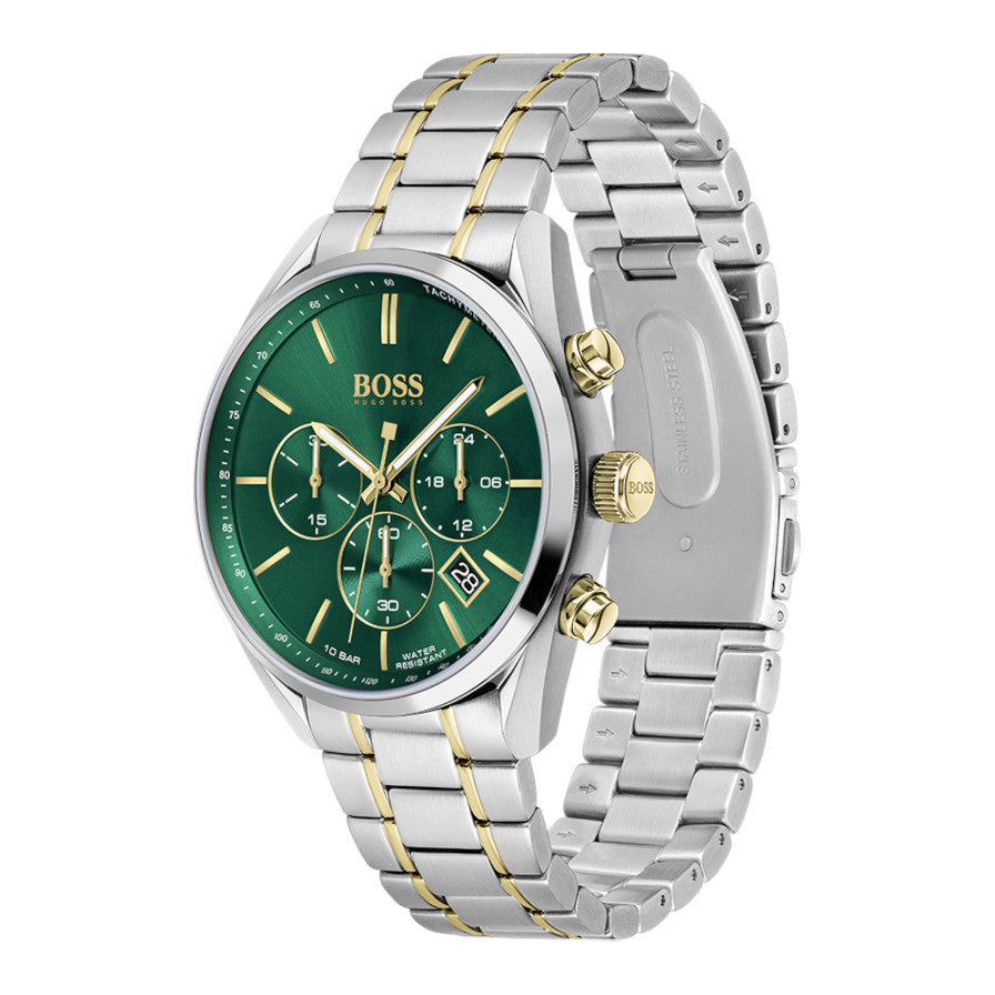 Hugo Boss Green Dial Mens Champion Watch HB1513878