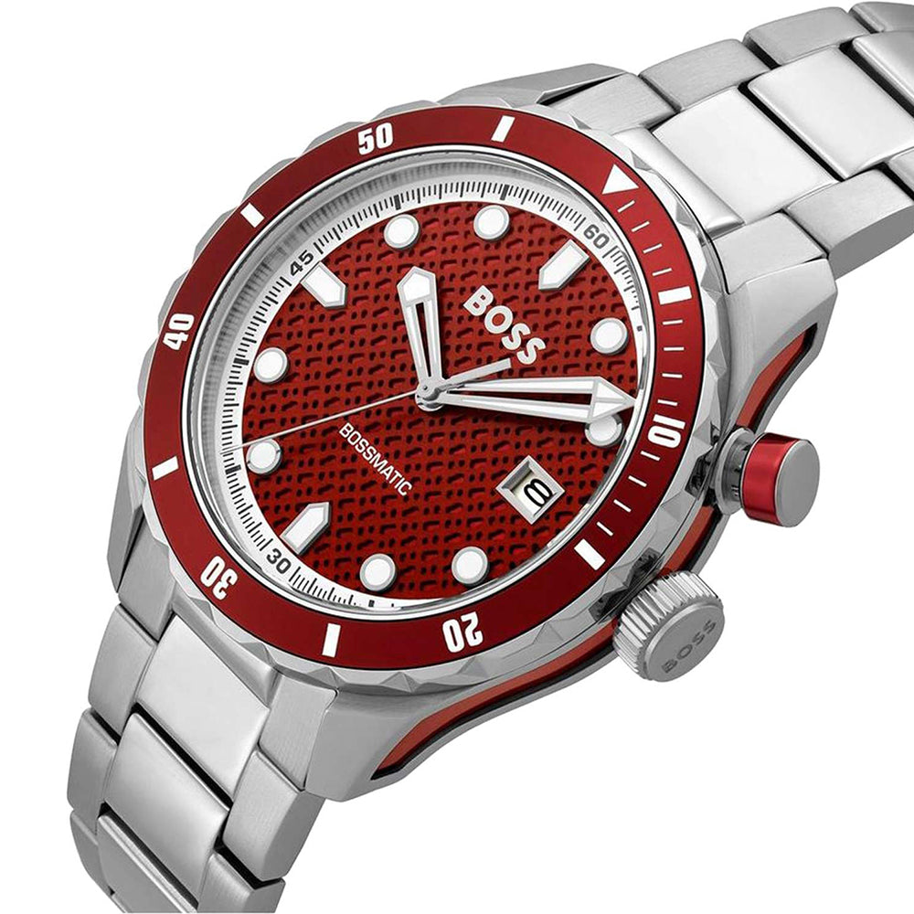 Hugo Boss Bossmatic Red Dial Men's Watch | HB1514179