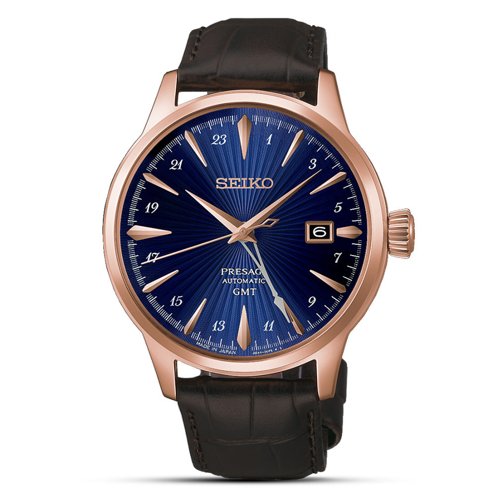 Seiko Presage Cocktail Time "Corcovado" GMT Watch HCB005J1