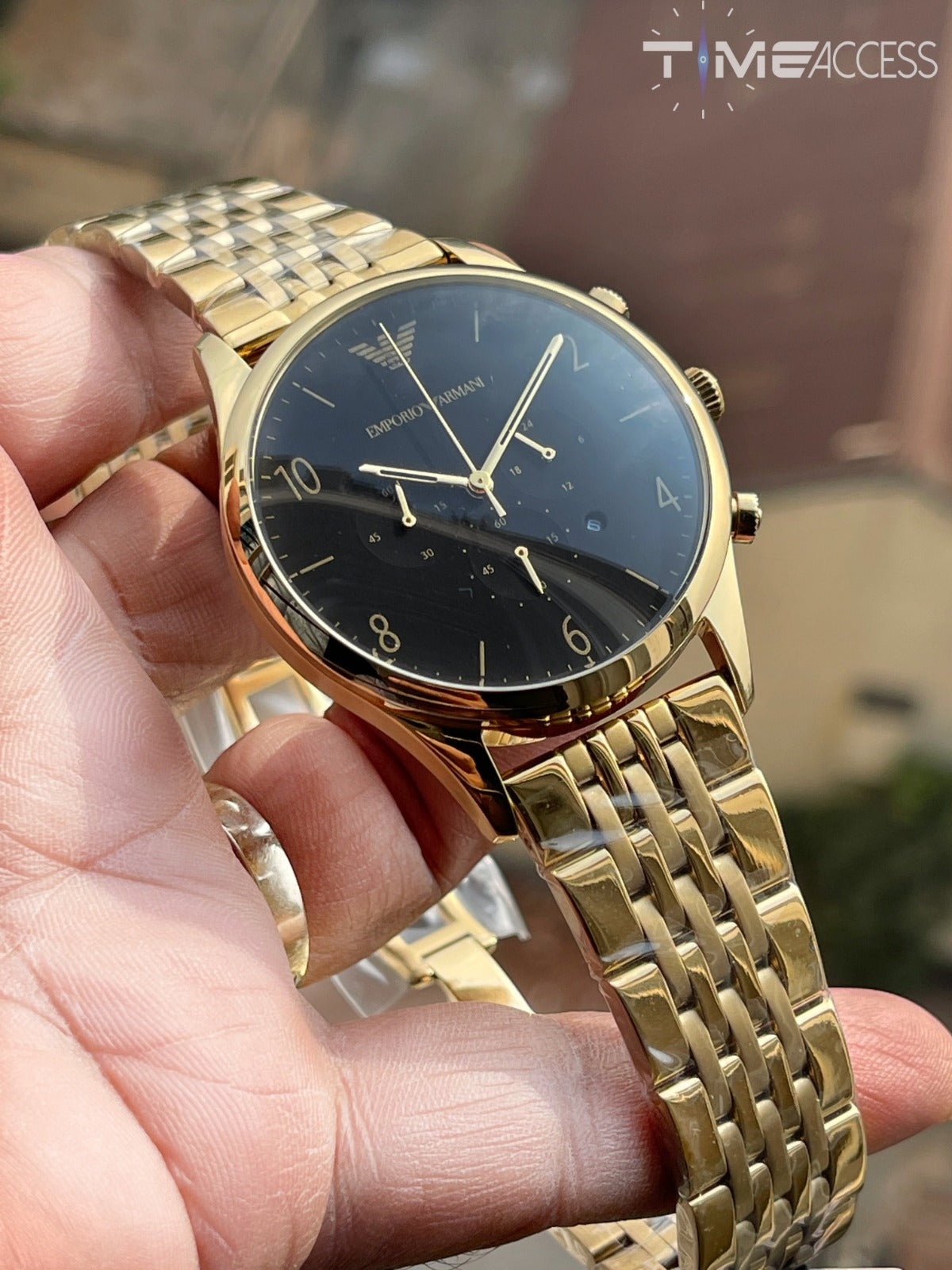 Emporio Armani Men's Beta Gold Stainless-Steel Dress Watch AR1893