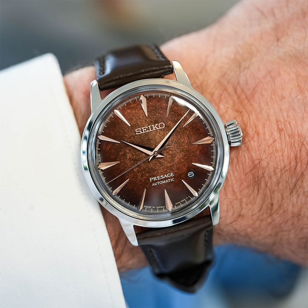 Seiko Presage Cocktail Time "Whiskey Mist" Automatic Watch HCB003J1
