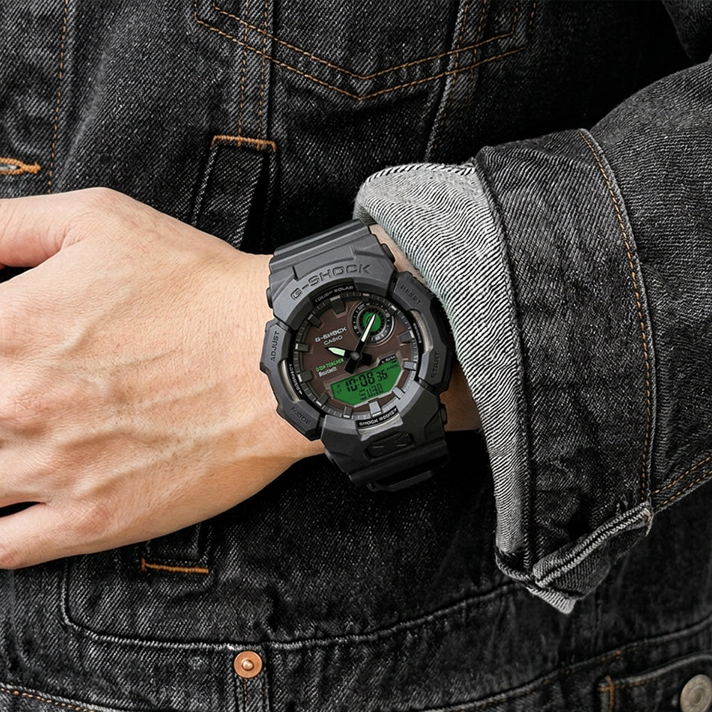 CASIO G-SHOCK ANALOGUE DIGITAL GREEN DIAL WATCH | GA-B010BEG-1ADR