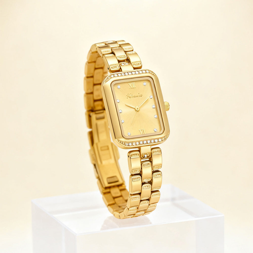 Kimio Vintage Rectangle Dial Ladies Watch | K6678S