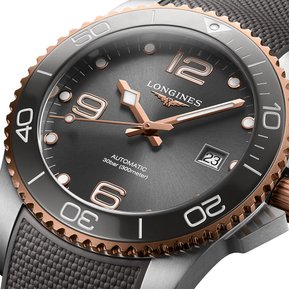 Longines Hydroconquest Sunray Grey Dial Automatic Watch | L37813789