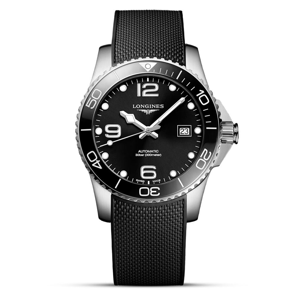 Longines Hydroconquest Sunray Black Dial Automatic Watch | L37814569