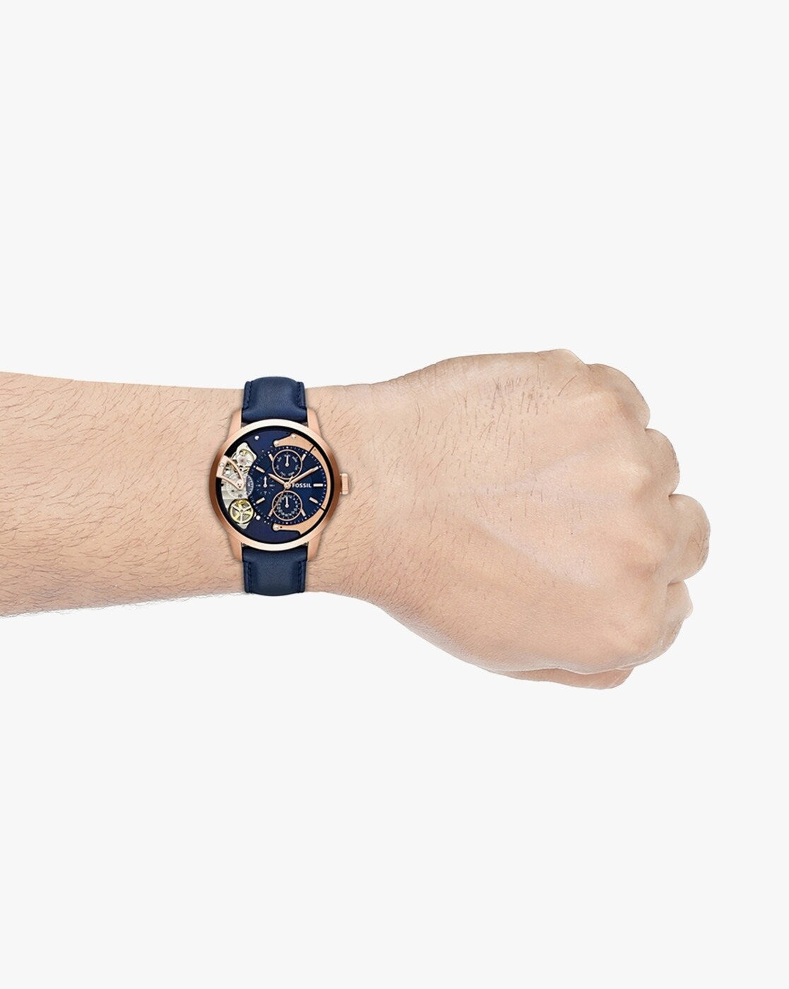 Fossil Townsman Multifunction Navy Leather Watch ME1138
