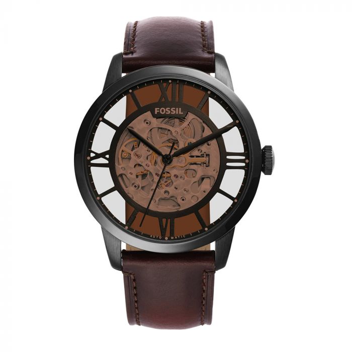 Fossil Townsman Automatic Dark Brown Leather Watch ME3098
