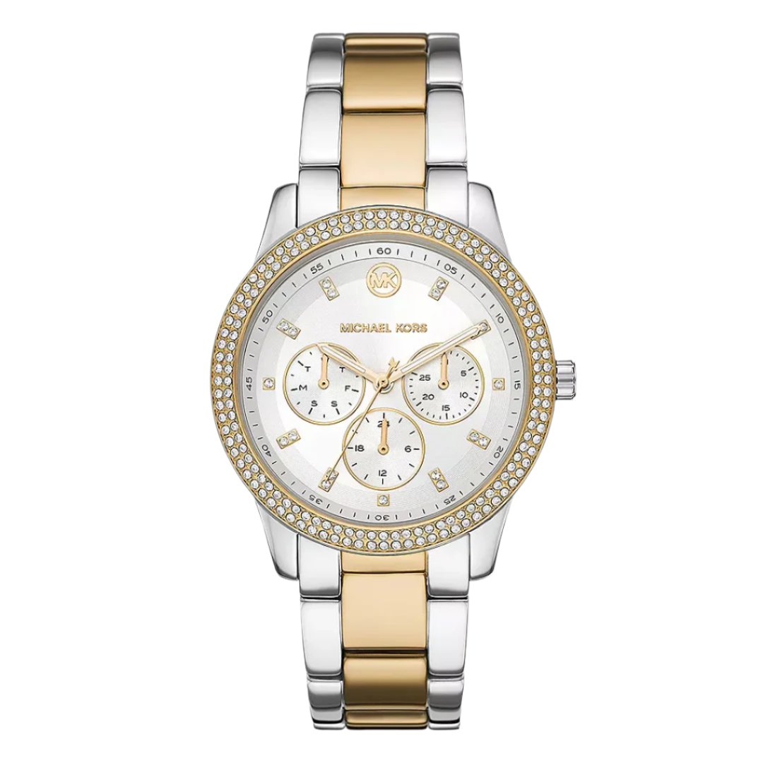 Michael Kors Tibby Pavé White Dial Ladies Watch | MK6825