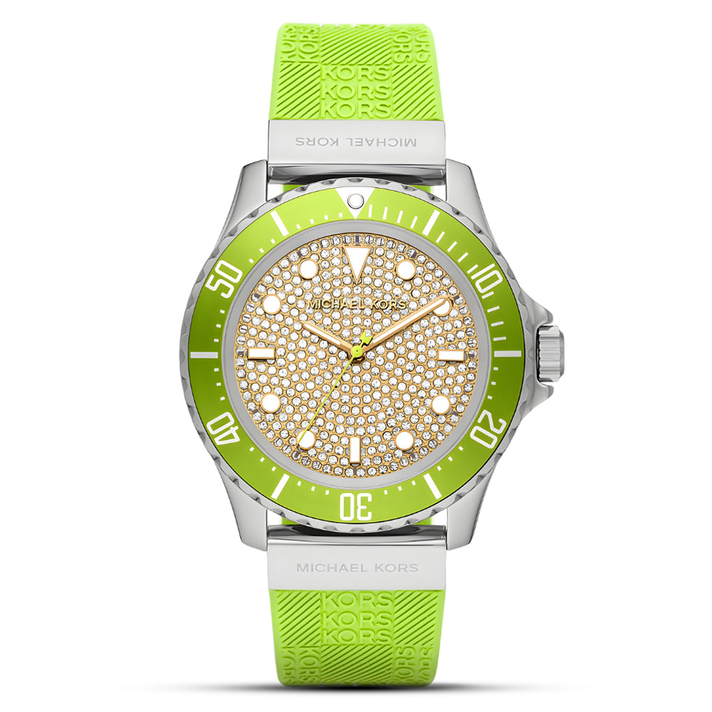 Michael Kors Everest Lime Green Silicone Women's Watch| MK7360