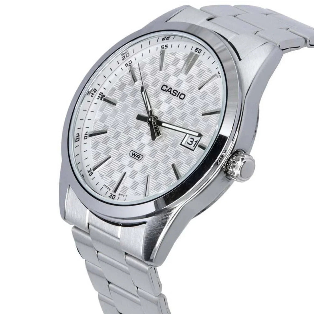 Casio Analog White Chess Dial Men's Watch | MTP-VD03D-7AUDF
