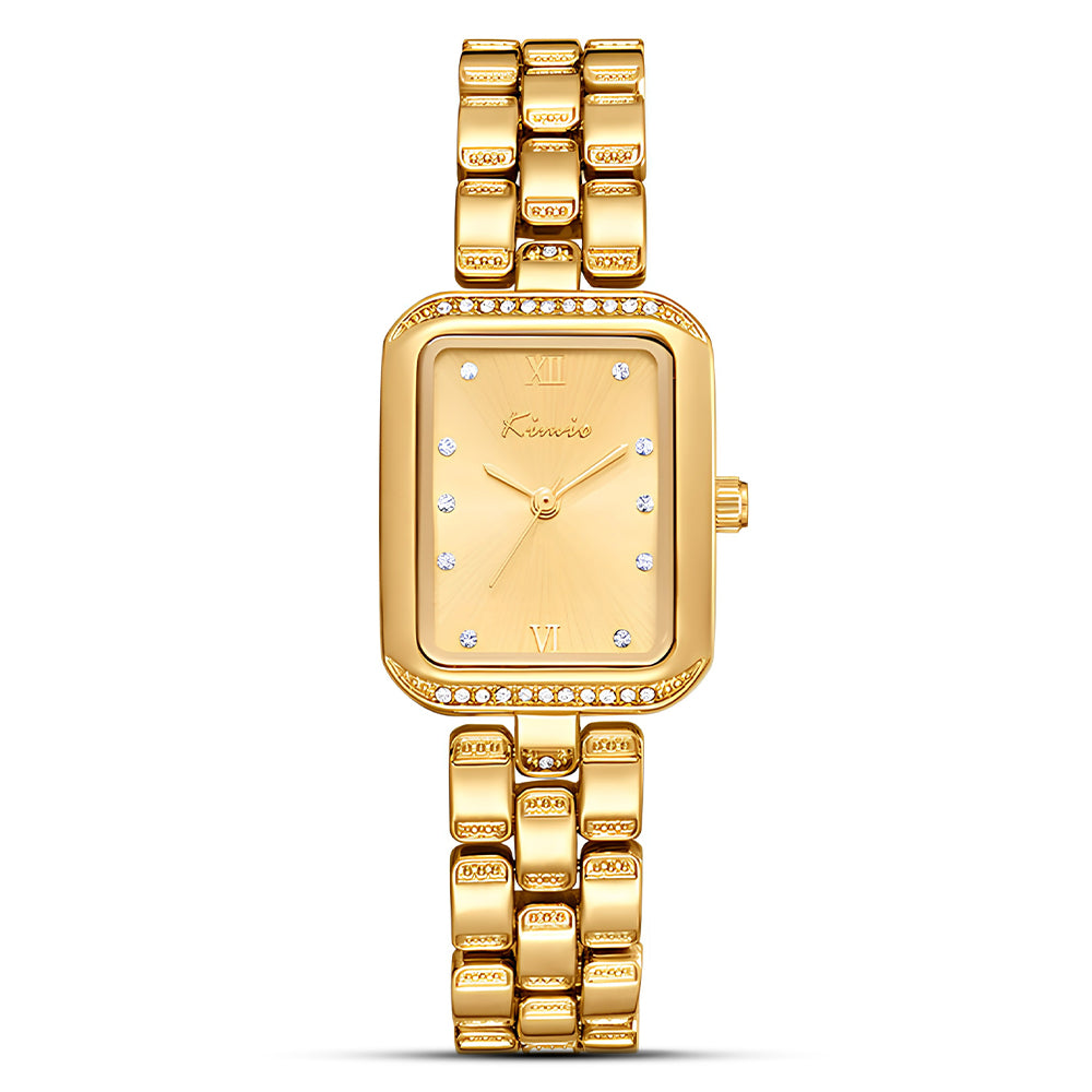 Kimio Vintage Rectangle Dial Ladies Watch | K6678S