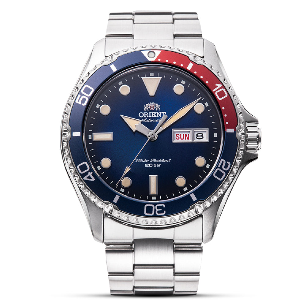 Orient Kamasu 'MAKO II' Pepsi Bezel Mechanical Diver Watch| RN-AA0812L