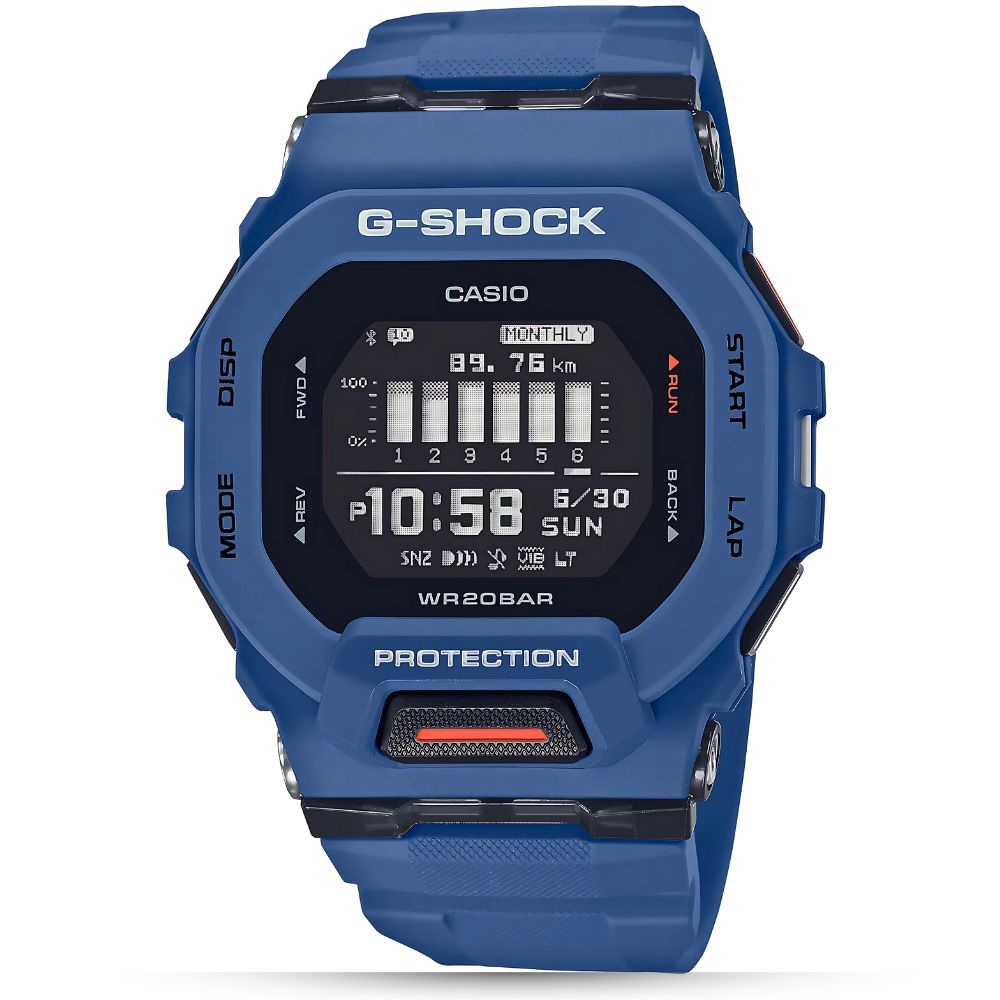 Casio G-Shock Digital Mobile Linked Watch with Blue Strap| GBD-200-2DR