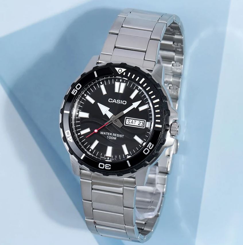 Casio Analog Black Dial Men's Watch | MTD-125D-1A1VDF