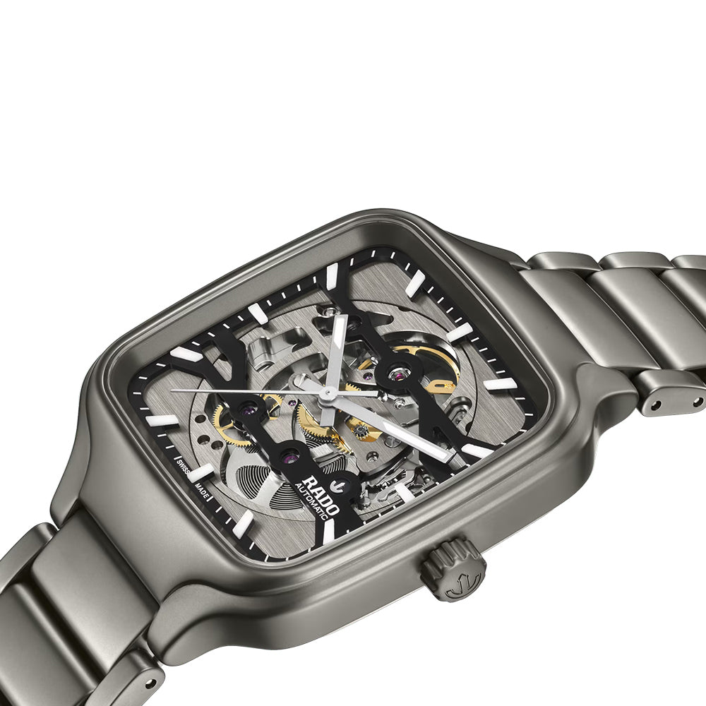 Rado True Square Automatic Skeleton Dial Unisex Watch | R27196152