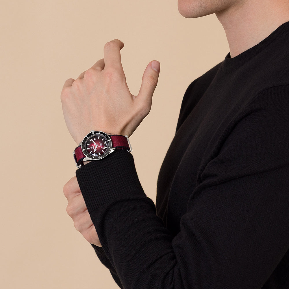Rado Captain Cook Automatic Burgundy Gradient Dial Men's Watch | R32223408