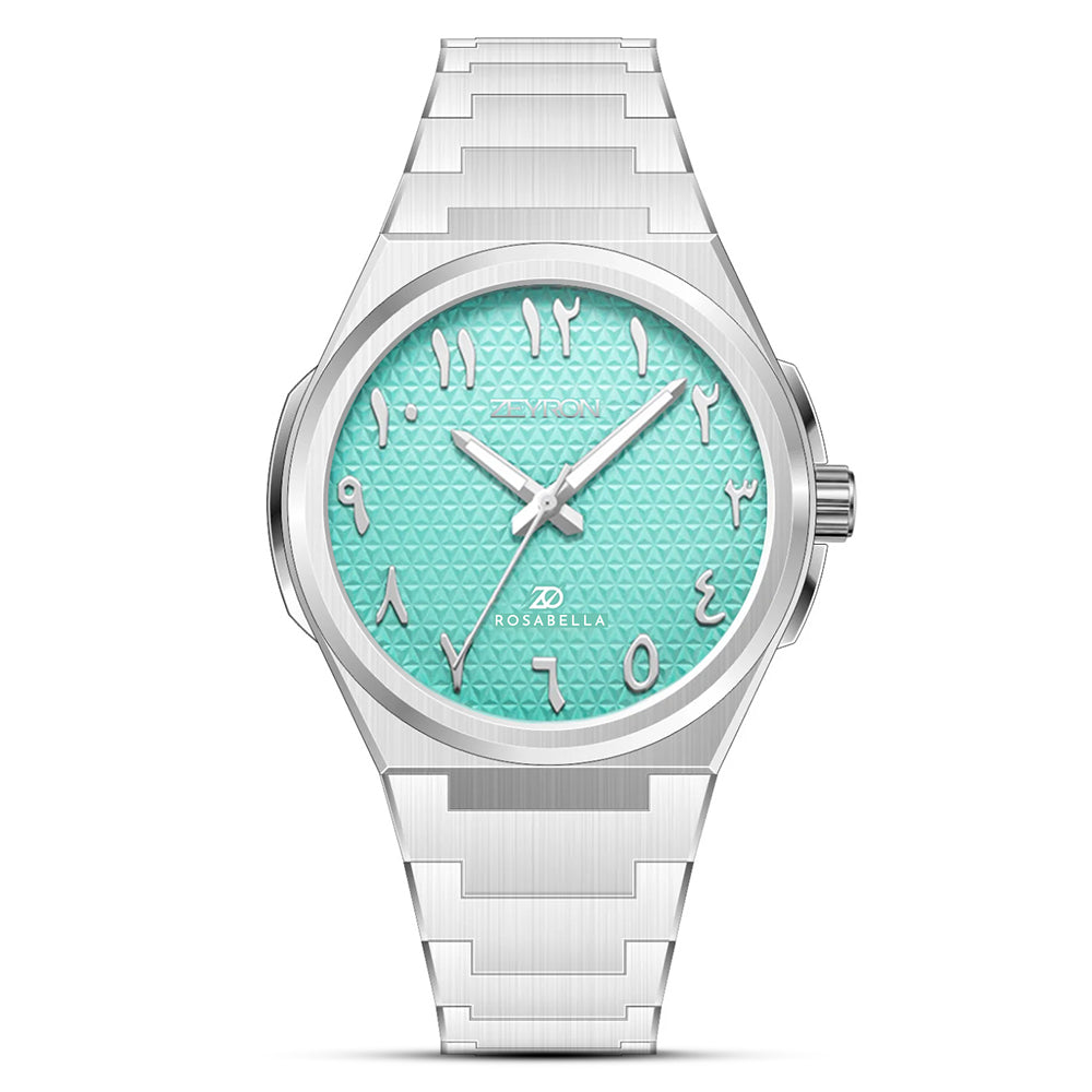Zeyron Rosabella Eastern Numeral Aqua Soft | ZR 2563