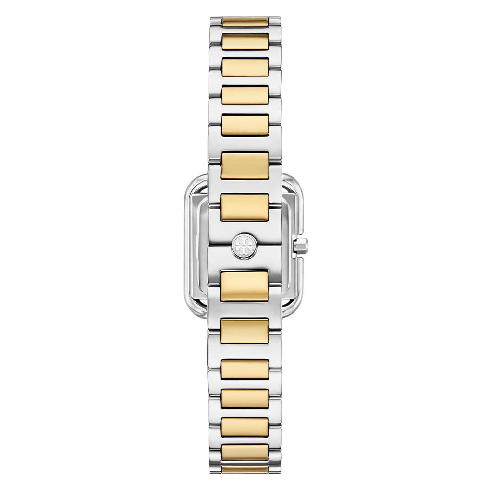 Tory Burch Small Kira Ivory Dial Two-Tone Ladies Watch TBW6027