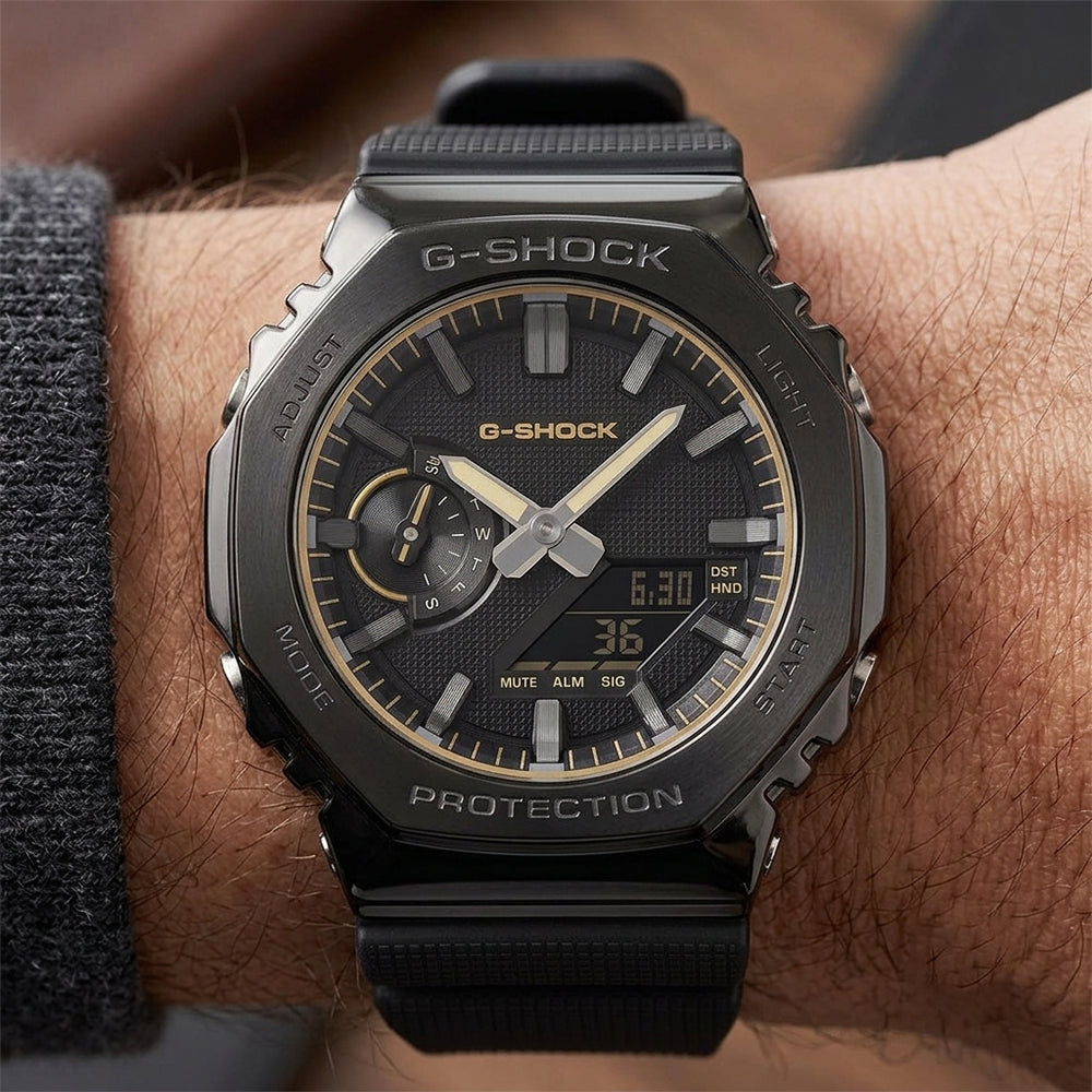 Casio G-Shock G-STEEL Luxe Black Dial Men's Watch | GM-2100LXB-1A9DR