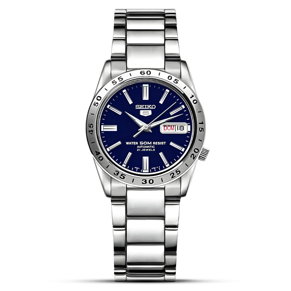 Seiko 5 Automatic Mens Analog Blue Business Automatic | SNKD99K1