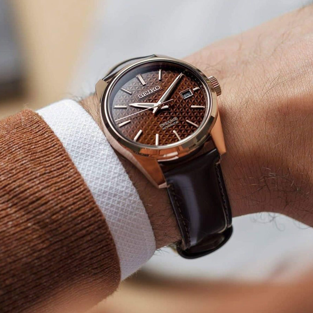 Seiko Presage Sharp Edge Brown Dial Watch SPB170J1