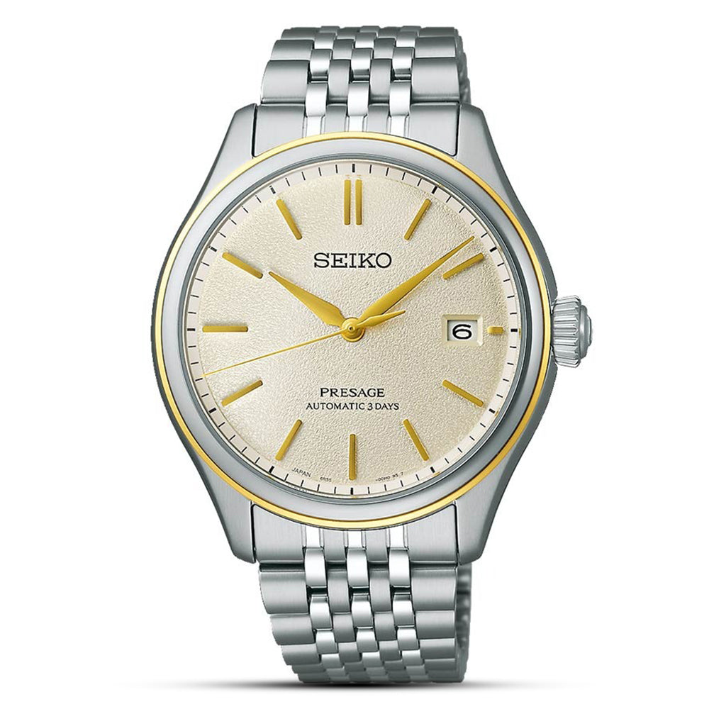 Seiko Presage Classic Series "Shiro-Iro" Automatic Cream Dial Watch SPB478J1