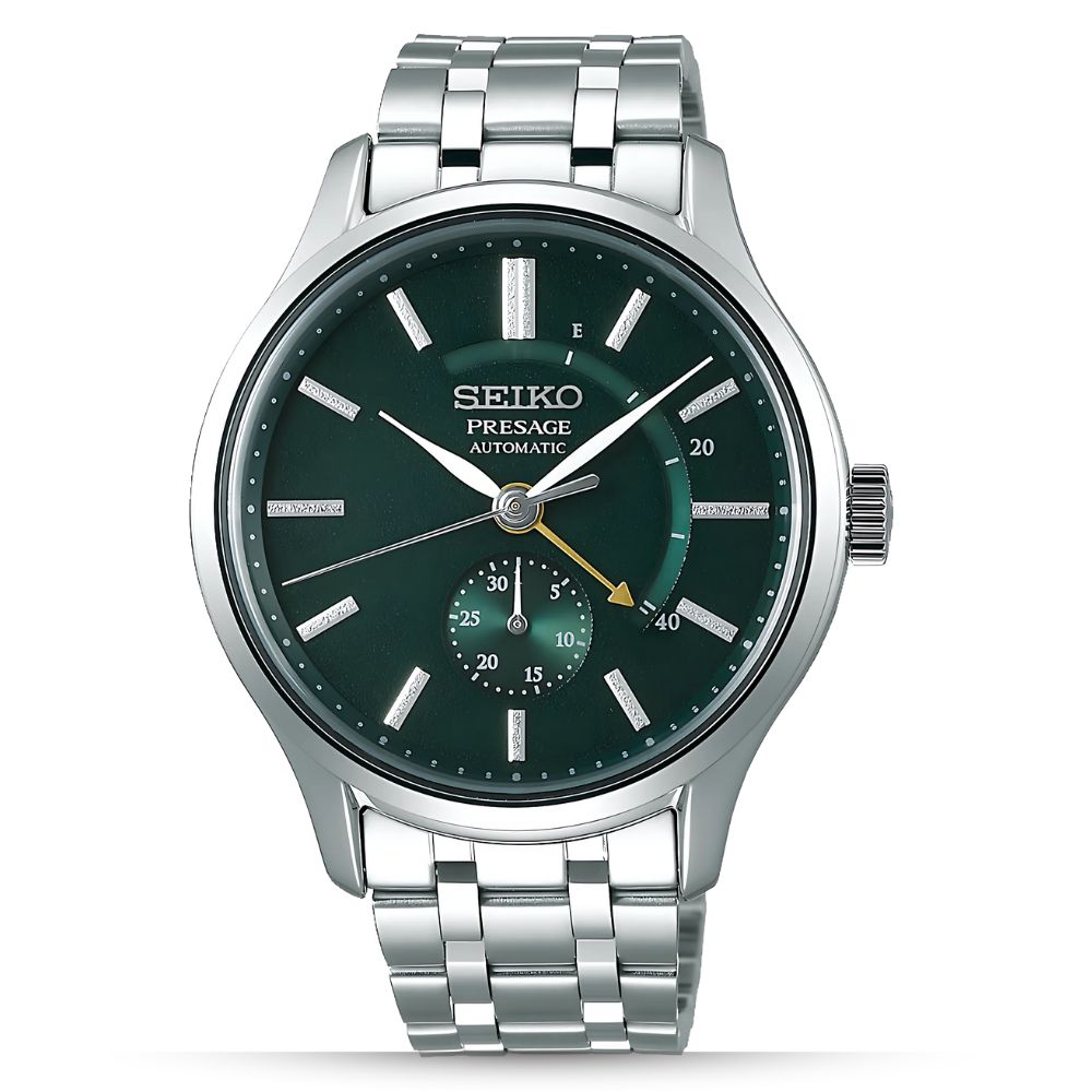 Seiko Presage GMT Green Dial Automatic Men’s Watch| SSA397J1