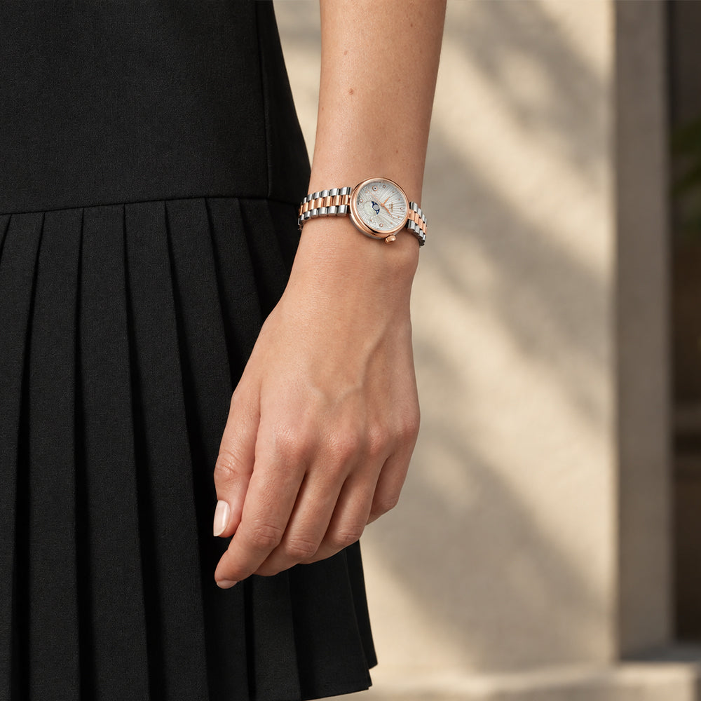 Tissot Desir Two-Tone Moonphase Ladies Watch T152.223.22.036.00