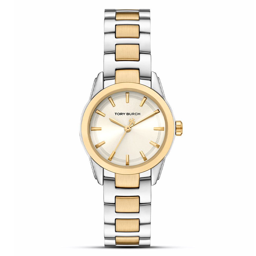 Tory Burch Small Miller Ivory Sunray Dial Ladies Watch TBW9063