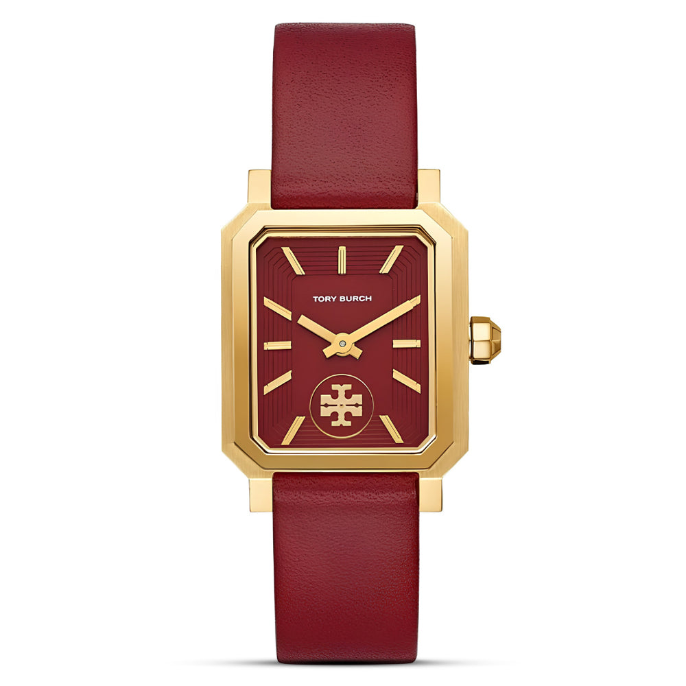 Tory Burch Robinson Maroon Dial Ladies Watch TBW1505