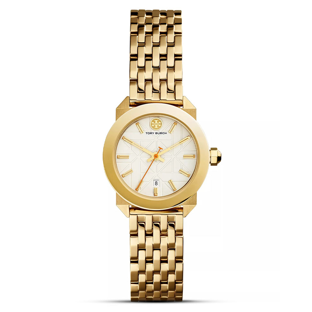 Tory Burch Whitney Gold-Tone White Dial Ladies Watch TBW8000