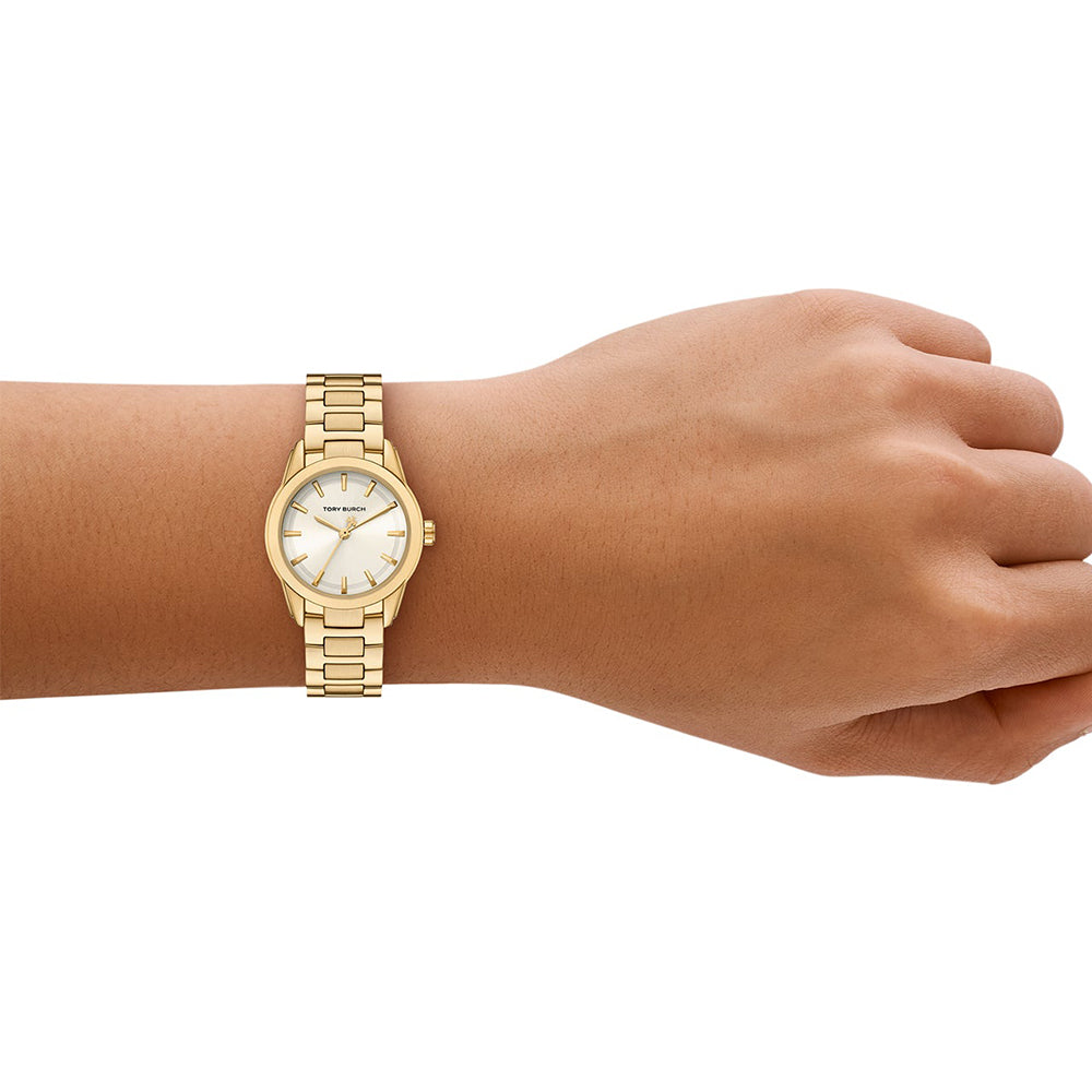 Tory Burch Small Miller Gold-Tone Stainless Steel Ladies Watch TBW9062