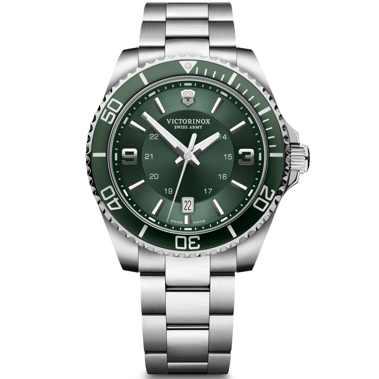 VICTORINOX Maverick Green Dial and Silver Stainless Steel 241934