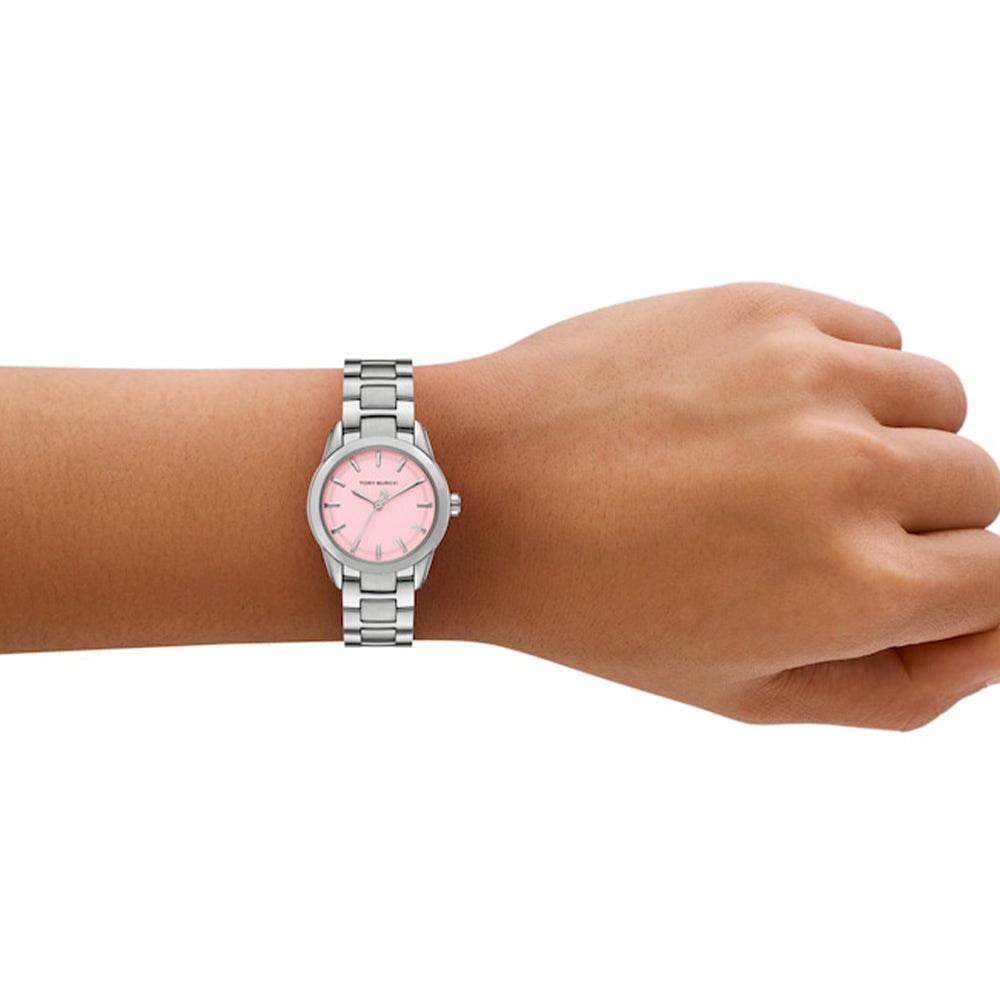 Tory Burch Small Miller Pink Dial Ladies Watch TBW9065