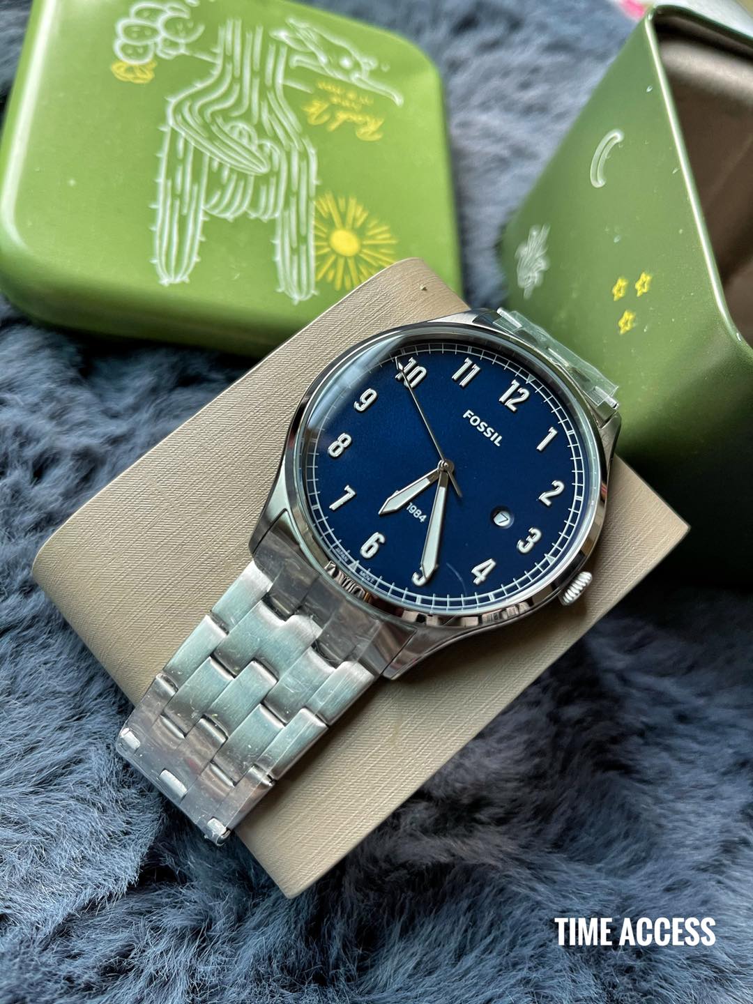 FOSSIL FS5593 Forrester Three-Hand Date Stainless Steel Watch - Time Access store