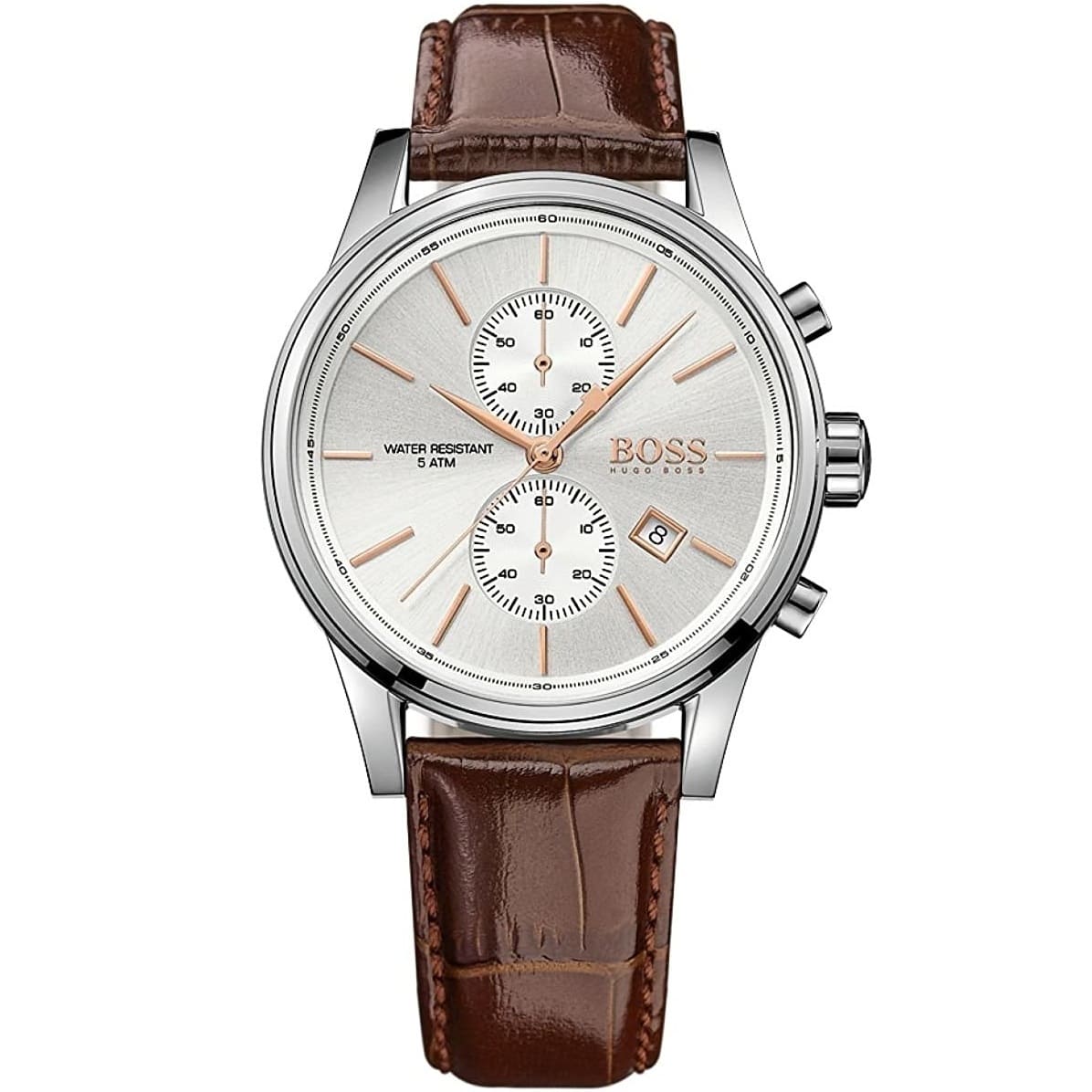 Hugo Boss Jet Silver/Brown Quartz Chronograph Men's Watch| HB1513280