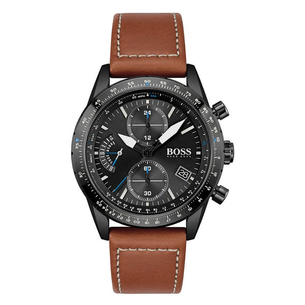 Hugo Boss Mens Chronograph Watch 1513851 Pilot Edition - Time Access store