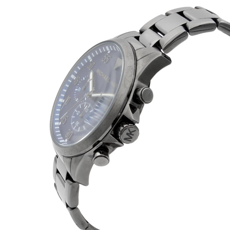 Michael Kors Men Navy Blue Chronograph Watch MK8443 - Time Access store