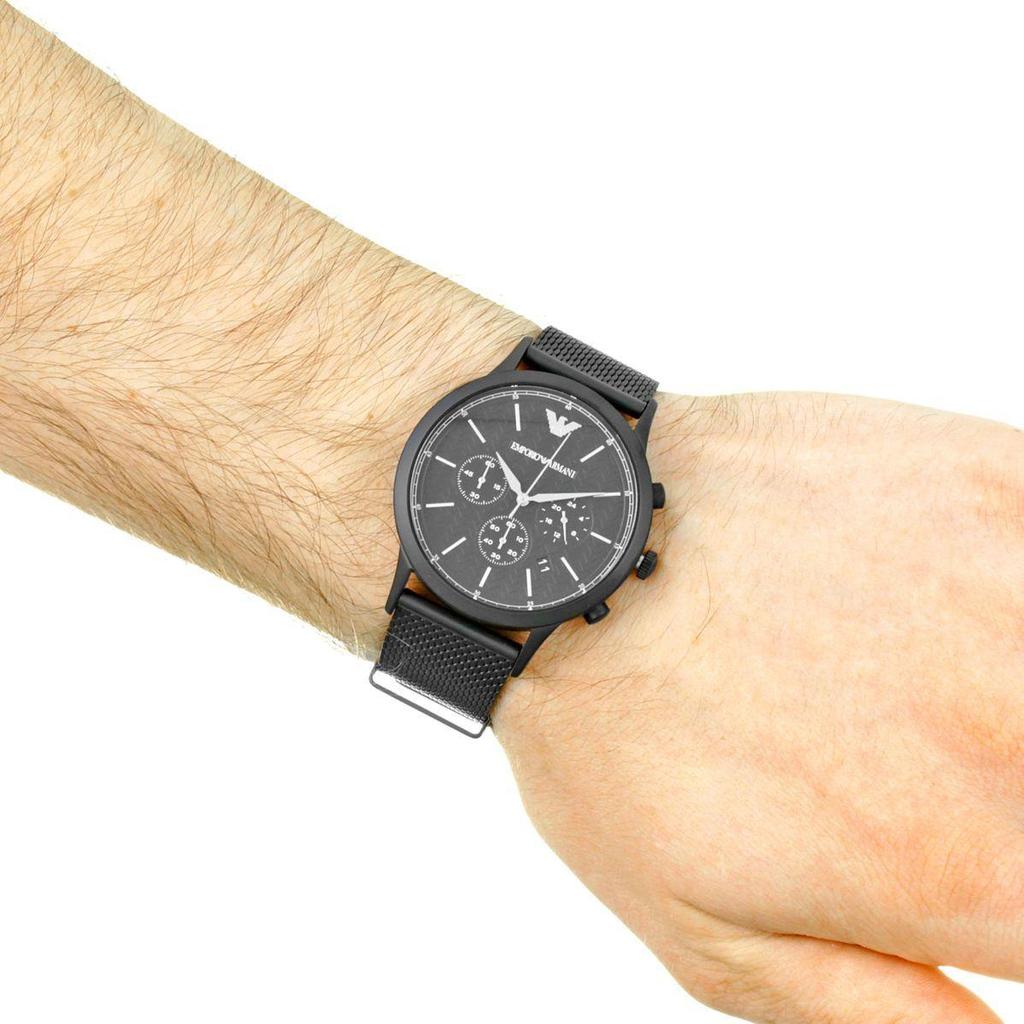 Emporio Armani Black Mesh Quartz Men's Watch| AR2498