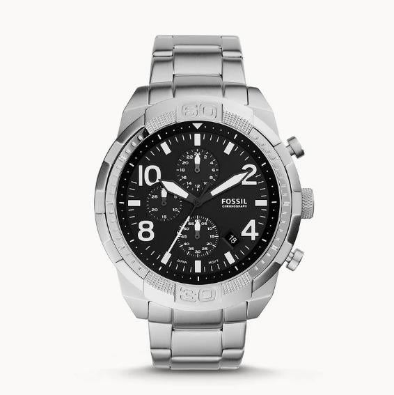 Fossil Men's Bronson Stainless Steel Quartz Dress Chronograph Watch fs5710